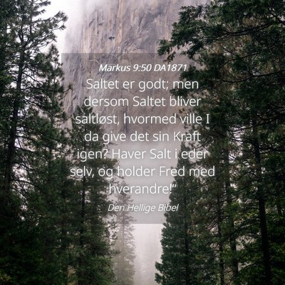 Picture 04 - Markus 9:50 DA1871 - Saltet er godt; men dersom Saltet bliver - Bible Verse Picture