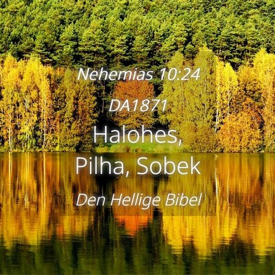 Picture 04 - Nehemias 10:24 DA1871 - Halohes, Pilha, - Bible Verse Picture