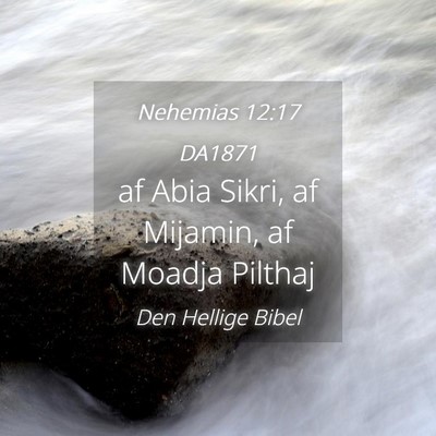 Picture 04 - Nehemias 12:17 DA1871 - af Abia Sikri, af Mijamin, af Moadja - Bible Verse Picture
