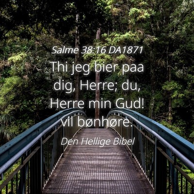 Picture 04 - Salme 38:16 DA1871 - Thi jeg bier paa dig, Herre; du, Herre min Gud! - Bible Verse Picture