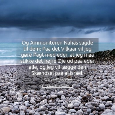 Picture 05 - 1 Samuel 11:2 DA1871 - Og Ammoniteren Nahas sagde til dem: Paa det - Bible Verse Picture