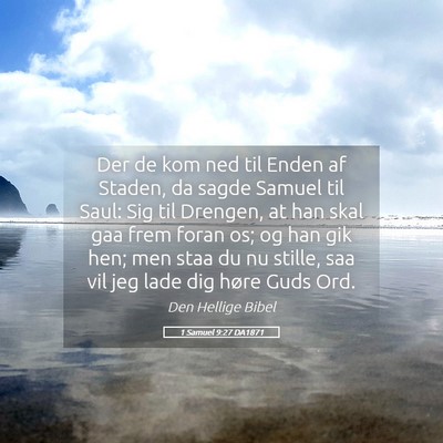 Picture 05 - 1 Samuel 9:27 DA1871 - Der de kom ned til Enden af Staden, da sagde - Bible Verse Picture