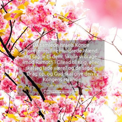 Picture 05 - 2 Krønikebog 18:5 DA1871 - Da samlede Israels Konge Profeterne, fire - Bible Verse Picture