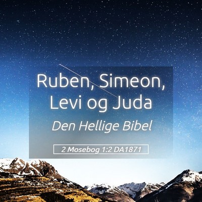 Picture 05 - 2 Mosebog 1:2 DA1871 - Ruben, Simeon, Levi og - Bible Verse Picture