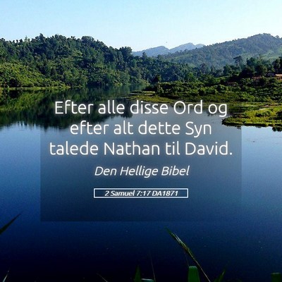 Picture 05 - 2 Samuel 7:17 DA1871 - Efter alle disse Ord og efter alt dette Syn - Bible Verse Picture