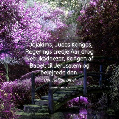 Picture 05 - Daniel 1:1 DA1871 - I Jojakims, Judas Konges, Regerings tredje Aar - Bible Verse Picture