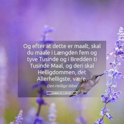 Picture 05 - Ezekiel 45:3 DA1871 - Og efter at dette er maalt, skal du maale i - Bible Verse Picture