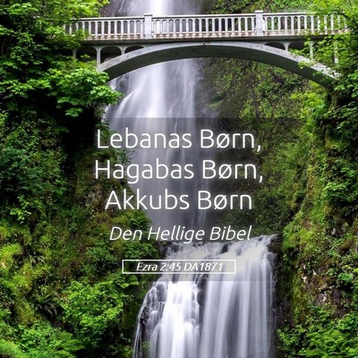 Picture 05 - Ezra 2:45 DA1871 - Lebanas Børn, Hagabas Børn, Akkubs - Bible Verse Picture