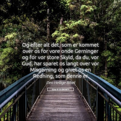 Picture 05 - Ezra 9:13 DA1871 - Og efter alt det, som er kommet over os for vore - Bible Verse Picture