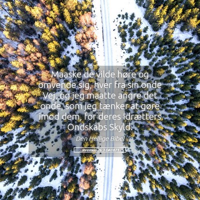Picture 05 - Jeremias 26:3 DA1871 - Maaske de vilde høre og omvende sig, hver fra - Bible Verse Picture