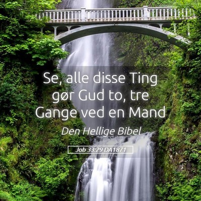 Picture 05 - Job 33:29 DA1871 - Se, alle disse Ting gør Gud to, tre Gange ved en - Bible Verse Picture