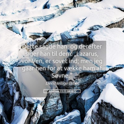 Picture 05 - Johannes 11:11 DA1871 - Dette sagde han, og derefter siger han til dem: - Bible Verse Picture