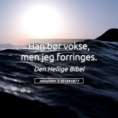 Picture 05 - Johannes 3:30 DA1871 - Han bør vokse, men jeg - Bible Verse Picture