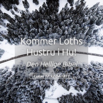 Picture 05 - Lukas 17:32 DA1871 - Kommer Loths Hustru i - Bible Verse Picture