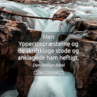 Picture 05 - Lukas 23:10 DA1871 - Men Ypperstepræsterne og de skriftkloge stode og - Bible Verse Picture