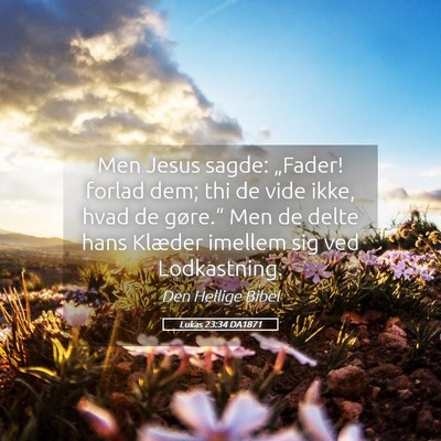 Picture 05 - Lukas 23:34 DA1871 - Men Jesus sagde: „Fader! forlad dem; thi de - Bible Verse Picture