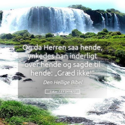 Picture 05 - Lukas 7:13 DA1871 - Og da Herren saa hende, ynkedes han inderligt - Bible Verse Picture