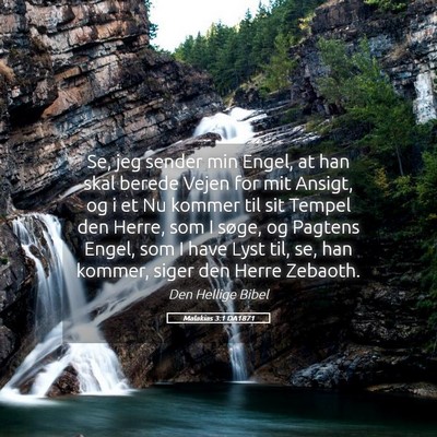 Picture 05 - Malakias 3:1 DA1871 - Se, jeg sender min Engel, at han skal berede - Bible Verse Picture