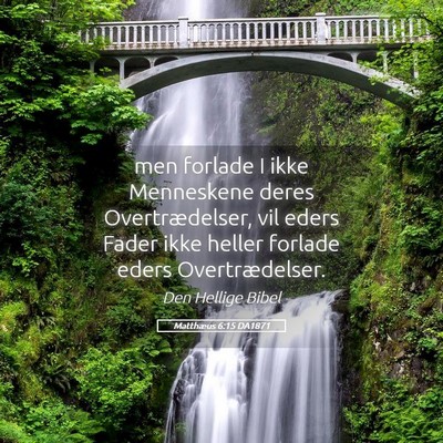 Picture 05 - Matthæus 6:15 DA1871 - men forlade I ikke Menneskene deres - Bible Verse Picture