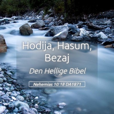 Picture 05 - Nehemias 10:18 DA1871 - Hodija, Hasum, - Bible Verse Picture