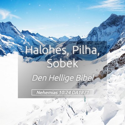 Picture 05 - Nehemias 10:24 DA1871 - Halohes, Pilha, - Bible Verse Picture