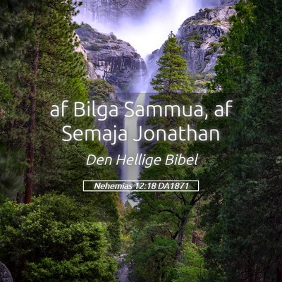 Picture 05 - Nehemias 12:18 DA1871 - af Bilga Sammua, af Semaja - Bible Verse Picture