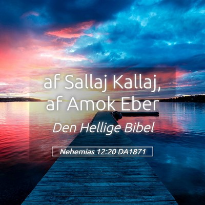 Picture 05 - Nehemias 12:20 DA1871 - af Sallaj Kallaj, af Amok - Bible Verse Picture