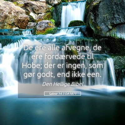 Picture 05 - Salme 14:3 DA1871 - De ere alle afvegne, de ere fordærvede til Hobe; - Bible Verse Picture