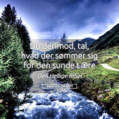 Picture 05 - Titus 2:1 DA1871 - Du derimod, tal, hvad der sømmer sig for den - Bible Verse Picture