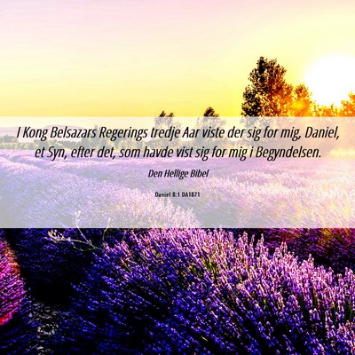 Picture 06 - Daniel 8:1 DA1871 - I Kong Belsazars Regerings tredje Aar viste der - Bible Verse Picture