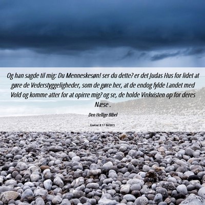 Picture 06 - Ezekiel 8:17 DA1871 - Og han sagde til mig: Du Menneskesøn! ser du - Bible Verse Picture