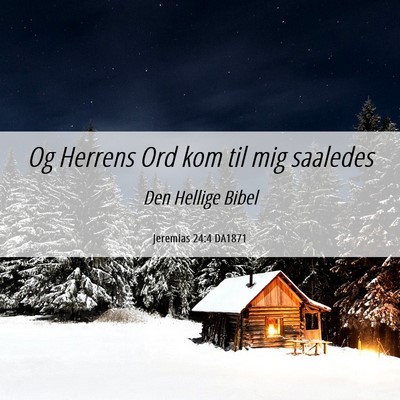 Picture 06 - Jeremias 24:4 DA1871 - Og Herrens Ord kom til mig - Bible Verse Picture