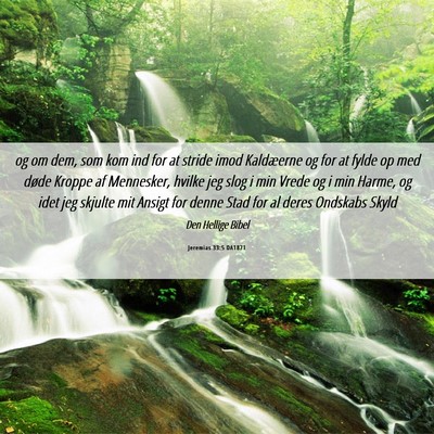 Picture 06 - Jeremias 33:5 DA1871 - og om dem, som kom ind for at stride imod - Bible Verse Picture