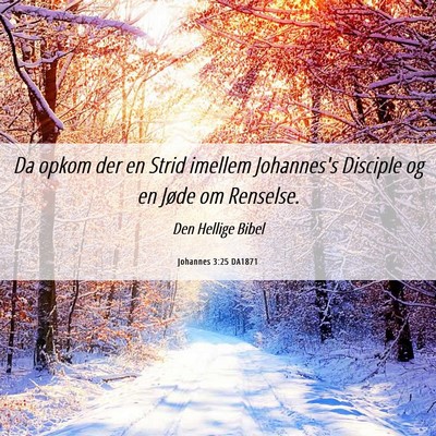 Picture 06 - Johannes 3:25 DA1871 - Da opkom der en Strid imellem Johannes's Disciple - Bible Verse Picture