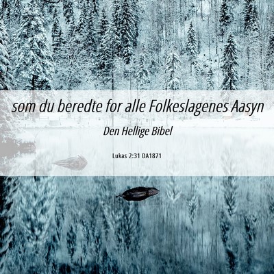 Picture 06 - Lukas 2:31 DA1871 - som du beredte for alle Folkeslagenes - Bible Verse Picture