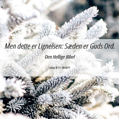 Picture 06 - Lukas 8:11 DA1871 - Men dette er Lignelsen: Sæden er Guds - Bible Verse Picture