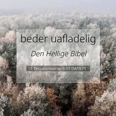 Picture 07 - 1 Tessalonikerne 5:17 DA1871 - beder - Bible Verse Picture