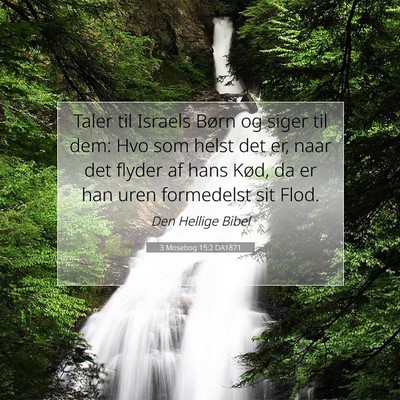 Picture 07 - 3 Mosebog 15:2 DA1871 - Taler til Israels Børn og siger til dem: Hvo som - Bible Verse Picture