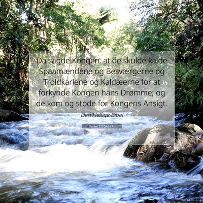 Picture 07 - Daniel 2:2 DA1871 - Da sagde Kongen, at de skulde kalde Spaamændene - Bible Verse Picture