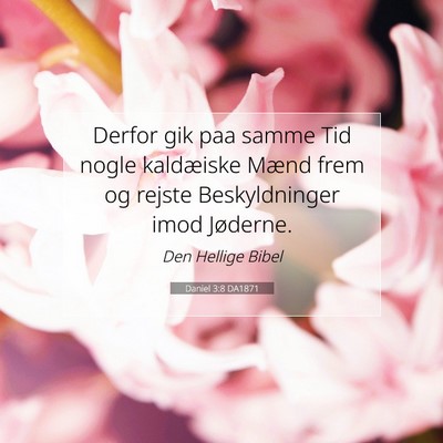 Picture 07 - Daniel 3:8 DA1871 - Derfor gik paa samme Tid nogle kaldæiske Mænd - Bible Verse Picture