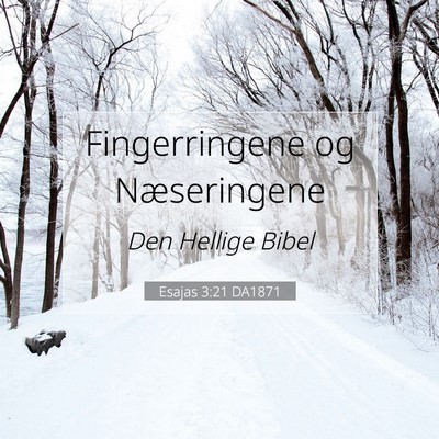 Picture 07 - Esajas 3:21 DA1871 - Fingerringene og - Bible Verse Picture