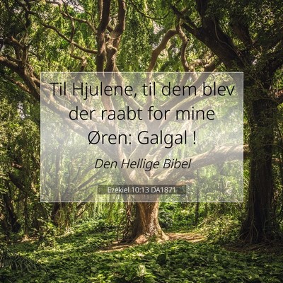 Picture 07 - Ezekiel 10:13 DA1871 - Til Hjulene, til dem blev der raabt for mine - Bible Verse Picture
