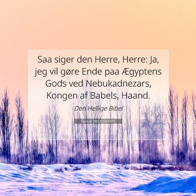 Picture 07 - Ezekiel 30:10 DA1871 - Saa siger den Herre, Herre: Ja, jeg vil gøre - Bible Verse Picture