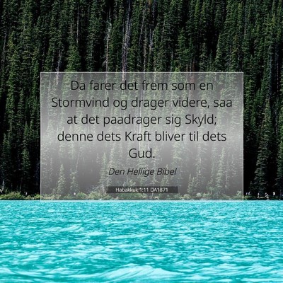 Picture 07 - Habakkuk 1:11 DA1871 - Da farer det frem som en Stormvind og drager - Bible Verse Picture