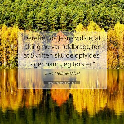 Picture 07 - Johannes 19:28 DA1871 - Derefter, da Jesus vidste, at alting nu var - Bible Verse Picture