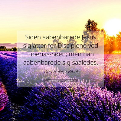 Picture 07 - Johannes 21:1 DA1871 - Siden aabenbarede Jesus sig atter for Disciplene - Bible Verse Picture