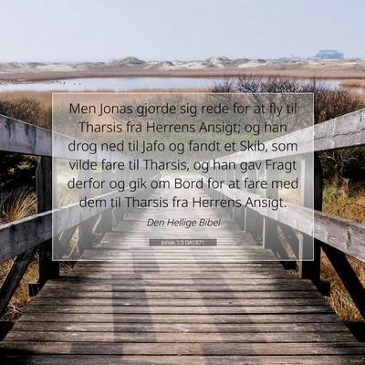 Picture 07 - Jonas 1:3 DA1871 - Men Jonas gjorde sig rede for at fly til Tharsis - Bible Verse Picture