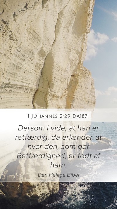 1 Johannes 2:29 DA1871 Bible Verse Image