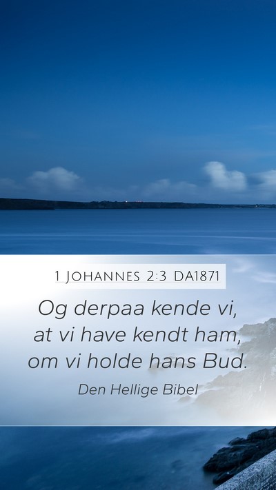 1 Johannes 2:3 DA1871 Bible Verse Image