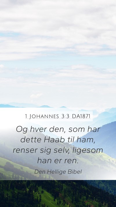 1 Johannes 3:3 DA1871 Bible Verse Image